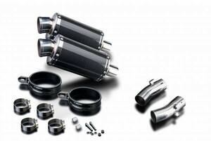 DELKEVIC スリップオンカーボンオーバルマフラー★HONDA CB1300DC X4 1997-2003 225mm KIT03EX