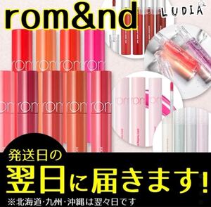 韓国コスメ ロムアンド リップ 20色 ジューシー ラスティング ティント rom&nd マスクにつかない口紅