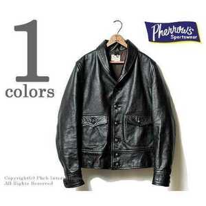  size :40 beautiful goods regular price :200200 jpy Fellows PHERROW'S made in Japan '' Horse Hyde - black ''kosak leather jacket horse leather tea core 