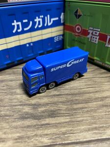 ●◎FUSO スーパーグレート 青 キーホルダー◎●他2 オリジナル加工品 カーアクセサリー ミニカー ハンドクラフト ハンドメイド トレーラー