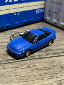 ●◎日産 シルエイティ 青 キーホルダー 2◎●⑤オリジナル加工品 カーアクセサリー ミニカー ハンドメイド 雑貨