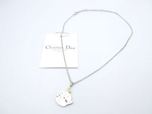 【925製】ピエロ●タグ付き●Christian Dior ネックレス クリスチャン ディオール ヴィンテージ アクセサリー レディース シルバー B29