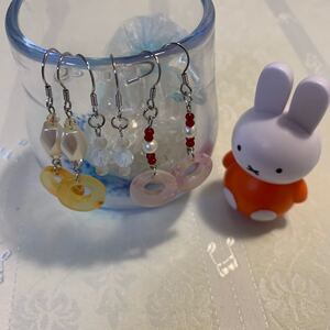 ハンドメイド ピアス フックピアス 3点セット 最終値下げ1200円から値下げ