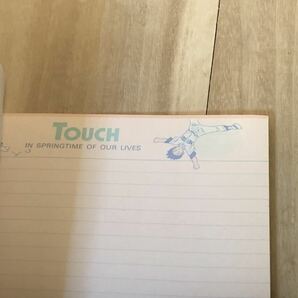 新品 未使用 当時物  touch タッチ ノート あだち充 アニメ vintage retoro 古い 昔の レトロの画像4