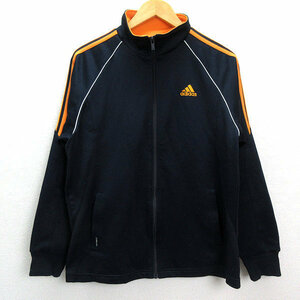 ◇ ADIDAS/アディダス トラックジャージジャケット トレーニングJKT【S】紺/MENS/72【中古】