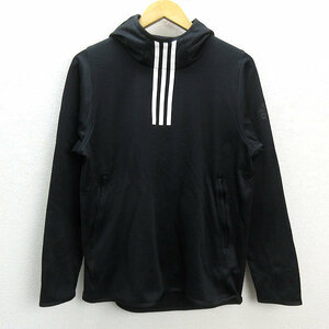 k# Adidas /adidas тянуть over парка / тренировка парка [L] чёрный /LADIES#42[ б/у ]