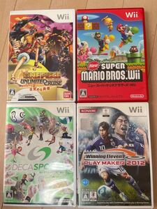 Wiiソフト スーパーマリオブラザーズWii ワンピース デカスポルタ ウイニングイレブン
