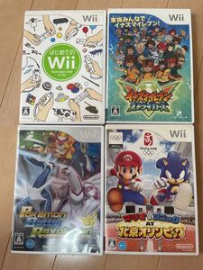 Wiiソフト マリオ&ソニック北京オリンピック イナズマイレブン ポケモンバトルコレクション はじめてのWii