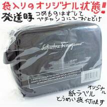 値下げ中！サルヴァトーレフェラガモ コスメ限定ノベルティーポーチ　BKマット仕様　未使用　4,600円　角タイプ_画像8