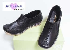 《新品》●【Moda Ladian】軽量スリポンタイプ★2403/黒/22.5㎝★