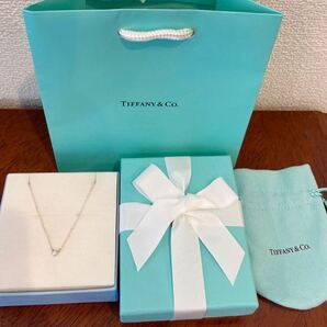 新品 正規品 ティファニー tiffany&co ネックレス バイザヤード ダイヤモンド 0.05ct　シルバー 箱 巾着 紙袋リボン ダイヤ ダイア