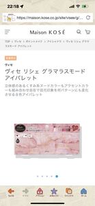 ヴィセ リシェ グラマラスモード アイパレット立体感のあるくすみ系組み合わせ自在で目元印象を変化させる8色アイパレット 未開封