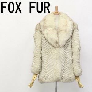  high class * fox fur fur shawl color coat light beige group 11