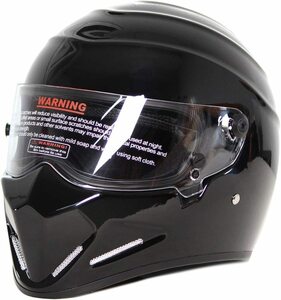 ■新品■ATV-4フルフェイスヘルメット ブラック×クリアシールド(Sサイズ 55-56CM) PSCマーク付き DOT規格品