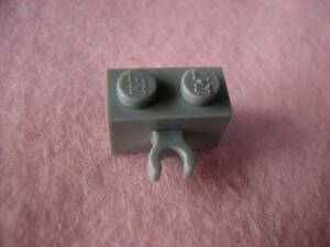 ☆レゴ-LEGO★30237★ブロック[灰]1x2(垂直クリップ)美品★USED