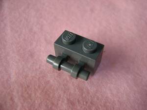 ☆レゴ-LEGO★30236★ブロック[濃灰]1x2(取っ手付)★美品★USED