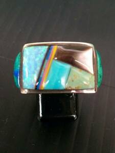 * turquoise silver ring neitib1* new goods *