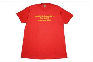 【L 42-44】 80's JERZEES Tシャツ 赤 USA製 ジャージーズ ビンテージ ヴィンテージ 古着 オールド 50/50 IB578