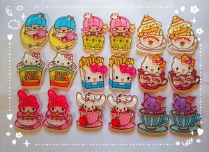 プラ板 プラパーツ 9種類×2 計18枚セット ネコ ウサギ イヌ プリン ハンドメイドパーツ