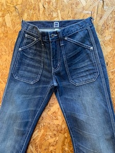  мужской брюки Gap Gap индиго обработка Denim джинсы Baker маленький размер FD251TC/ примерно W28