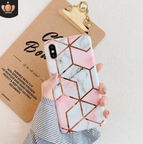 新品 iphoneカバー 11 pro (5.8) ケース 大理石模様 六角形 アイフォン 保護 耐衝撃 Hexagon marble pink Protective Bumper Case