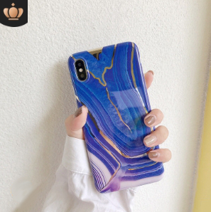 新品 iphoneカバー 11 pro (5.8) ケース 大理石模様 アイフォン 保護 耐衝撃 パープル marble purple Protective Bumper Case