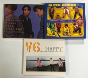 V6 初回 CD アルバム SUPER HEROES / HAPPY Coming Century 20th Century Forever / 20th Century ROAD