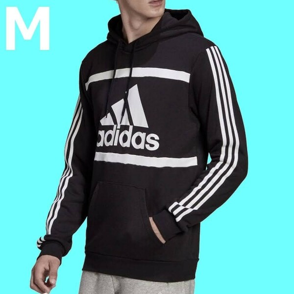 新品 アディダス パーカー M 正規品 adidas Essentials Logo Colorblock Hoodie 春 秋