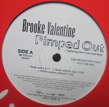 BROOKE VALENTINE - PIMPED OUT featuring DEM FRANCHIZE BOYZ US PROMO 12インチ (宣材 : ポスター付き) 未使用新品 (VIRGIN / 2006)_画像4