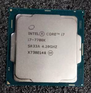 【中古】Intel Core i7 7700K Kabylake LGA1151