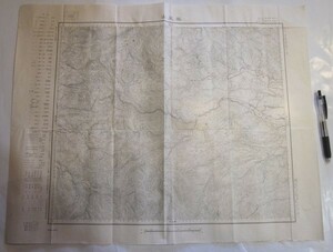 古地図　薬莱山　5万分の1地形図◆明治36年◆宮城県　山形県