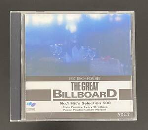 The Great Billboad No.1 Hits Selection 500 国内CD 1957 DES ~ 1958 SEP Vol.3 ビルボードナンバーワンヒッツ ロカビリー オールディーズ