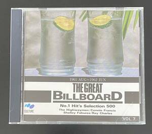 The Great Billboad No.1 Hits Selection 500 国内CD 19561 AUG ~ 1961 JUN Vol.7 オールディーズ ビルボードナンバーワンヒッツ