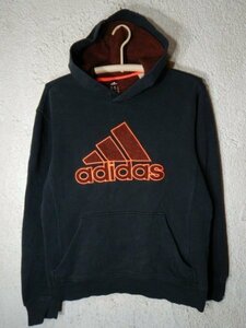 to4105　adidas　アディダス　プルオーバー　スウェット　パーカー　デカロゴ　デザイン　人気