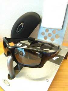 【美品♪偏光♪艶なし黒♪】アジアンフィット/ストレートリンク/オークリー/oakley/straightlink 検サングラス ランニング 釣り