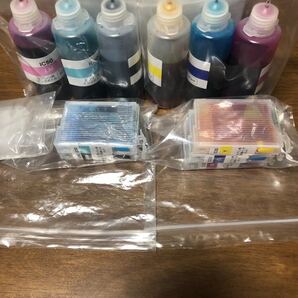 【中古】エプソンIC6CL50互換 インクカートリッジ+詰め替えインクセット 6色 6回分 互換インク EZ3-E50S6