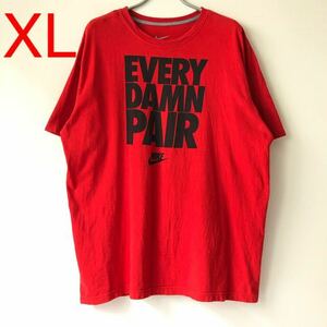 【送料210円】中古 USA古着 Nike Every Damn Pair Tee XL Red ナイキ エブリーダンペア Tシャツ 半袖Tシャツ レッド 赤