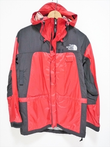 90's ビンテージ ノースフェイス THE NORTH FACE 赤×黒 M SEARCH & RESCUE 多機能 ジャケット Gore Activent 袋付 アウトドア キャンプに