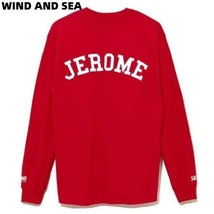 L 新品【WIND AND SEA LONG SLEEVE CUT-SEWN JEROME / RED (CS-122) ウィンダンシー ロングスリーブ カットソー ロンtシャツ / 赤 レッド】_画像2