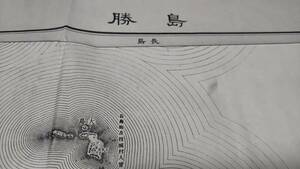 古地図 　島勝　三重県　地図　資料　46×58cm　明治44年測量　　昭和10年発行　A