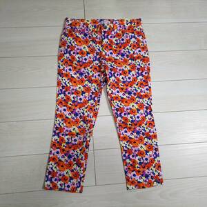 *LEPSIMrepsi.m Lowrys Farm total pattern floral print stretch pants M size *