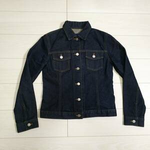 * Vert Dense vert dense lady's Denim jacket 2 indigo G Jean made in Japan *