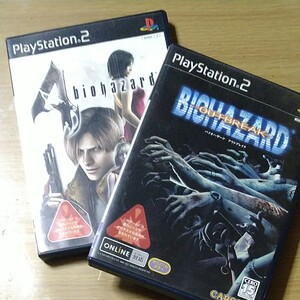 PS2 バイオハザードアウトブレイク バイオハザード4