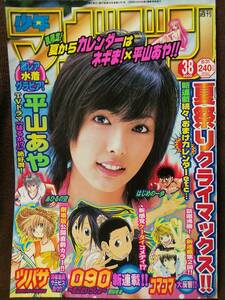 週刊少年マガジン 2005年No.38 グラビア切り抜き 平山あや ピンナップカレンダー付き