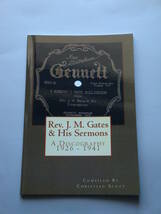 音楽書籍 洋書 Rev. J. M. Gates and His Sermons A Discography 1926-1941 ペーパーバック_画像1
