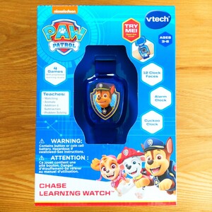 【新品】パウパトロール 英語絵本 知育玩具 ラーニング ウォッチ ブルー