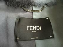 即決　極美品　FENDI　フェンディ　最高峰　バイカラー　ミンクファー毛皮ショートコート☆38サイズ　ガーメントケースバッグ付_画像2