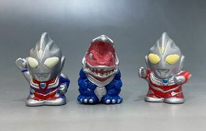 指人形 ミニ ウルトラマンティガvsゴルザ 中古品 怪獣 ソフビ ウルトラマン SD