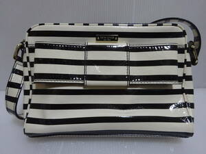  beautiful goods kate spade new york Kate Spade enamel border shoulder bag KAWA