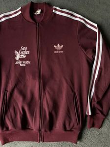 80s adidas Vintage джерси спортивная куртка Австралия производства темно-красный vintage flocky Adidas 